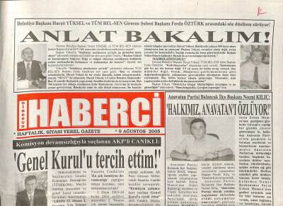 Giresun Haberci Gazetesi 9 Ağustos 2005 - Turizm Bakanlığı , Kümbete 15 Milyar Lira Destek Verdi GZ113064 - 1