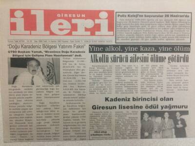 Giresun İleri Gazetesi 1 Aralık 1999 - Karanlık Günler Başladı GZ32289 - 1
