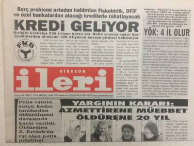 Giresun İleri Gazetesi 1 Aralık 2005 - Tirebolu Emekli Öğretmenler Kırgın GZ32306 - 1