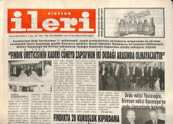 Giresun İleri Gazetesi 1 Mart 2006 - Fındıkta 20 Kuruşluk Kıpırdama GZ101667 - 2