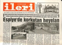 Giresun İleri Gazetesi 10 Mart 2008 - Espiyede Korkutan Heyelan GZ101699 - 2