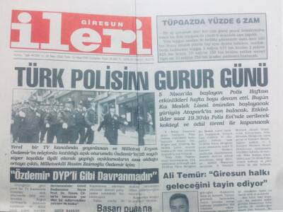 Giresun İleri Gazetesi 10 Nisan 1999 - Türk Polisinin Gurur Günü GZ40805 - 1