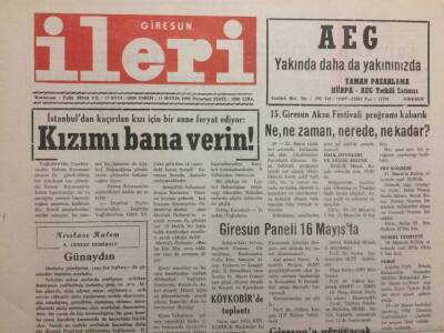 Giresun İleri Gazetesi 11 Mayıs 1992 - Giresun Paneli 16 Mayısta GZ34499 - 1