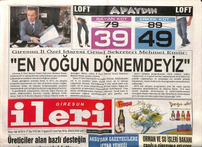 Giresun İleri Gazetesi 12 Ağustos 2011 - Giresunspor Oyuncuları Güç Depoluyorlar GZ108179 - 1