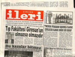 Giresun İleri Gazetesi 12 Mart 2008 - Bu Kazalar Bitmez GZ101697 - 2