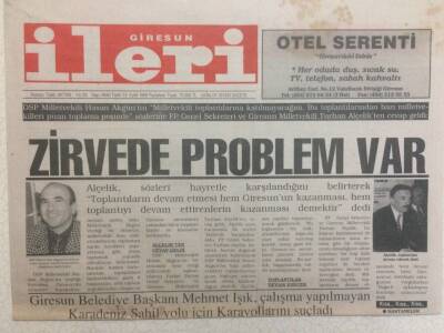 Giresun İleri Gazetesi 13 Eylül 1999 - Zirvede Problem Var GZ32295 - 1