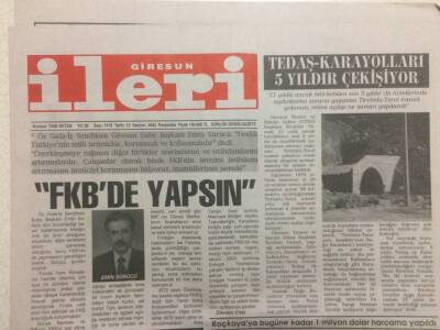 Giresun İleri Gazetesi 13 Haziran 2002 - FKBde Yapsın GZ32388 - 1