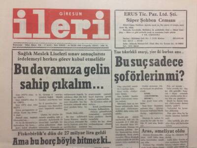 Giresun İleri Gazetesi 14 Ekim 1992 - Bu Davamıza Gelin Sahip Çıkalım GZ32524 - 1