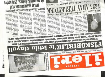 Giresun İleri Gazetesi 14 Haziran 2006 - Fiskobirlikte İstifa Sinyali GZ108296 - 1