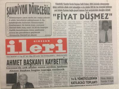 Giresun İleri Gazetesi 14 Mayıs 2005 - AKP Milletvekilleri Giresuna At Gözüyle Bakmaya Devam Ediyor GZ32353 - 1