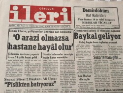 Giresun İleri Gazetesi 14 Ocak 1993-Kanal 28 Kuruluyor GZ45575 - 2