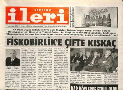 Giresun İleri Gazetesi 14 Şubat 2006 - Fiskobirlike Çifte Kıskaç GZ101646 - 1