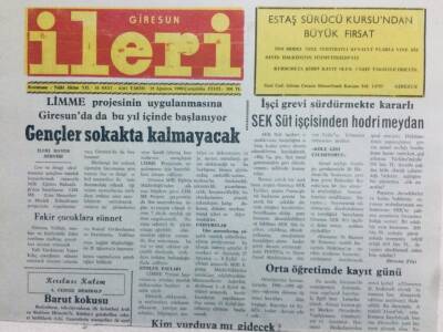 Giresun İleri Gazetesi 15 Ağustos 1990 - Gençler Sokakta Kalmayacak GZ41470 - 1