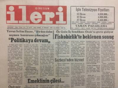 Giresun İleri Gazetesi 15 Aralık 1992 - Fiskobirlikte Beklenen Sonuç GZ32443 - 1