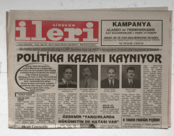Giresun İleri Gazetesi 15 Temmuz 2003 - Politika Kazanı Kaynıyor GZ5733 - 1