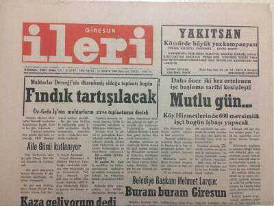 Giresun İleri Gazetesi 16 Mayıs 1994 - Fındık Tartışılacak GZ38314 - 1