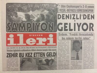 Giresun İleri Gazetesi 16 Mayıs 2005 - Zehir Bu Kez Etten Geldi GZ32311 - 1
