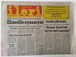 Giresun İleri Gazetesi - 16 Ocak 1992 - Giresun Lisesine Sınıf Açmışlar - GZ43859 - 2