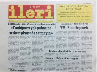 Giresun İleri Gazetesi 17 Ağustos 1990 - Kendisine Mit Süsü Verdi GZ41471 - 1