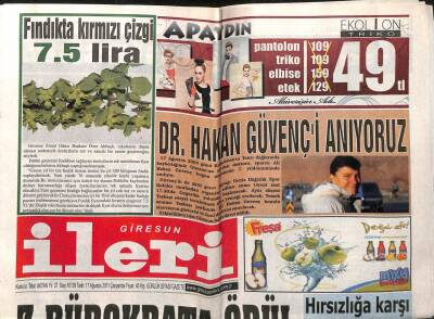 Giresun İleri Gazetesi 17 Ağustos 2011 - Giresunsporda Karar Mutluluğu GZ108195 - 1