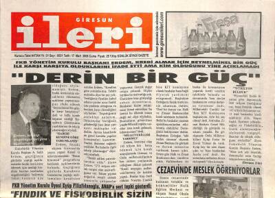 Giresun İleri Gazetesi 17 Mart 2006 - Giresunspor Direnci Kıramadı GZ108709 - 1