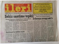 Giresun İleri Gazetesi - 17 Ocak 1992 - Hamsi Boyunun Sekiz Santime Düşürülmesine Tepki - GZ43863 - 1