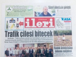 Giresun İleri Gazetesi - 18 Eylül 2019 - Fındık Üreticisine Ödeme Müjdesi GZ46348 - 1