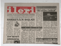 Giresun İleri Gazetesi 18 Haziran 2003 - DYP Heyeti Giresun da GZ5738 - 1