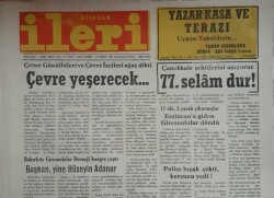 Giresun İleri Gazetesi 18 Mart 1991-Erzincan Depreminin Ardından Giresunlular Döndü GZ45629 - 2