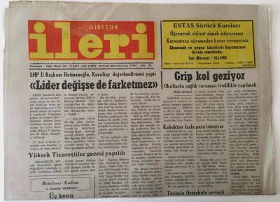 Giresun İleri Gazetesi - 18 Ocak 1991 - Yüksek Ticaretliler Gecesi Yapıldı - GZ43866 - 2