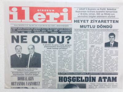 Giresun İleri Gazetesi - 19 Eylül 2000 - Heyet Ziyaretten Mutlu Döndü GZ41938 - 1