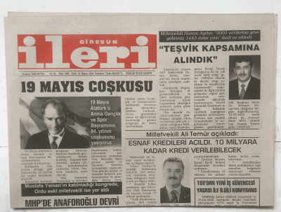 Giresun İleri Gazetesi 19 Mayıs 2003 - 19 Mayıs Coşkusu GZ3893 - 1