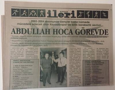 Giresun İleri Gazetesi 2 Ağustos 2003 - Fiskobirlik Genel Müdürü İyi Bir Sezon Bekliyoruz GZ13476 - 1
