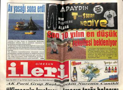 Giresun İleri Gazetesi 2 Eylül 2011 - Osman Çıraktan Dönüş Sinyali GZ108705 - 1