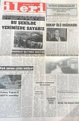 Giresun İleri Gazetesi 2 Mart 2000 - Madenler İşletmeci Bekliyor GZ30578 - 1