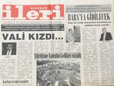 Giresun İleri Gazetesi 20 Mart 2000 -Geleneksel Keşkek Şenliği Yapıldı GZ30889 - 1
