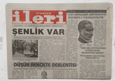 Giresun İleri Gazetesi 20 Mayıs 2003 - AKPde Geri Sayım Başladı GZ3895 - 1