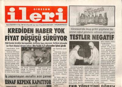 Giresun İleri Gazetesi 20 Ocak 2006 - Kuş Gribi Toplantısı GZ108693 - 1