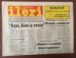 Giresun İleri Gazetesi 20 Şubat 1992 - Ocak Raporu 18,071 İşsiz Var GZ10216 - 2
