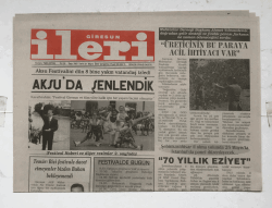 Giresun İleri Gazetesi 21 Mayıs 2003 - Aksu da Şenlendik GZ5728 - 1
