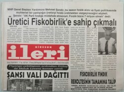 Giresun İleri Gazetesi 21 Temmuz 2005 Şansı Vali Dağıttı - GZ44900 - 1
