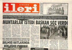 Giresun İleri Gazetesi 22 Şubat 2006 - Dolmuş Hatlarında Birleşme Furyası GZ101654 - 1