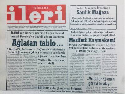 Giresun İleri Gazetesi 22 Temmuz 1992 - Marifetli Kaymakam!! GZ41446 - 1