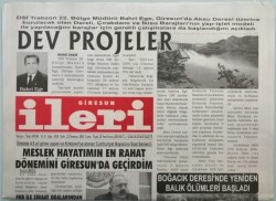 Giresun İleri Gazetesi 22 Temmuz 2005 FKB İle Ziraat Odalarından Basın Toplantısı - GZ44964 - 2