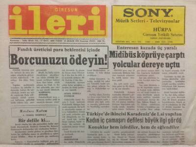 Giresun İleri Gazetesi 23 Aralık 1991 - Giresunspor Lider Olarak Döndü1-0 GZ32596 - 1