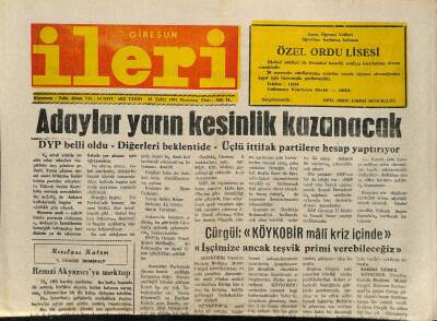 Giresun İleri Gazetesi 23 Eylül 1991 - Şebinkarahisarın İl Kararı Çıktı GZ115812 - 1