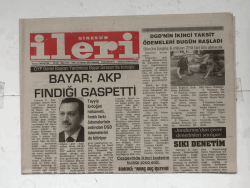 Giresun İleri Gazetesi 23 Haziran 2003 - Bayar AKP Fındığı Gaspetti GZ5909 - 1