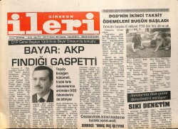 Giresun İleri Gazetesi 23 Haziran 2003 - Jandarmadan Sıkı Denetim GZ101690 - 1