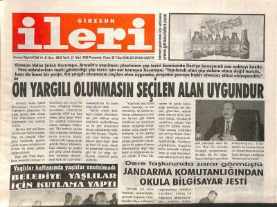 Giresun İleri Gazetesi 23 Mart 2006 - ANAP Çamoluk Teşkilatı AK Partiye Katıldı GZ108714 - 1