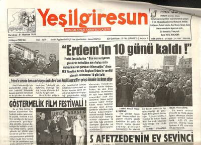 Giresun İleri Gazetesi 23 Mayıs 2006 - 5 Afetzedenin Ev Sevinci GZ108717 - 1